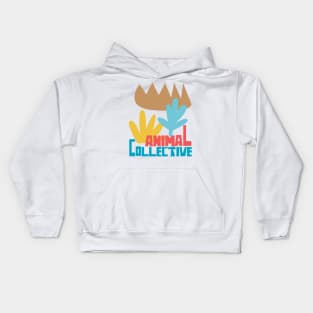 animal collective \ retro look fan art design Kids Hoodie